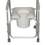 Aluminum Shower Commode Chair with Wheels