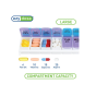 Pill Organizer - Weekly (7-Day) AM/PM - Small Pop-out Compartments 