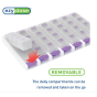 Weekly (7 Day) - 4 Times a Day - Push Button Pill Organizer