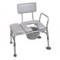 Padded Transfer Bench with Commode