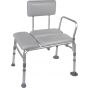 Deluxe Padded Bath Transfer Bench with Back