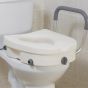 2-in-1 Locking, Raised Toilet Seat with Tool-free Removable Arms, Each