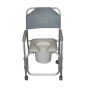 Aluminum Shower Chair and Commode with Casters