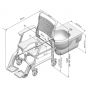Seatara BathMobile  - Highly adjustable commode and shower chair