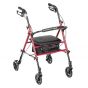 Adjustable - Rollator - 6" Casters - Red