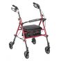 Adjustable - Rollator - 6" Casters - Red