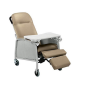3-Position Recliner - Geri Chair with Wheels - Warm Taupe