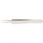 SWISS Jeweler Style Forceps, Style 5, Super Fine, 4-3/8" (11.2 cm),  Non-magnetic Stainless Steel