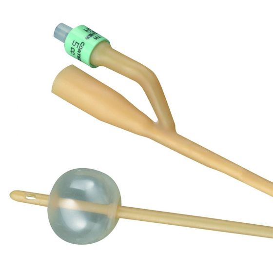  2-Way Silicone-Elastomer Coated Foley Catheter 5cc Balloon