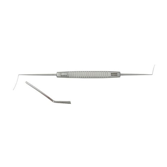 CASTROVIEJO Cyclodialysis Spatula, 5-1/4" (13.3 cm), Blades 10 mm and 15 mm X 0.75 mm Wide