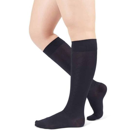 Rejuva Opaque Patterned Compression Socks
