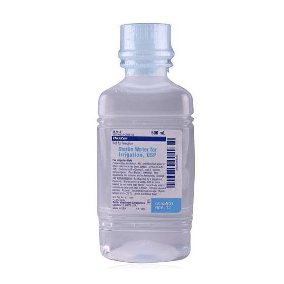Sterile Water for Irrigation Pour Bottle