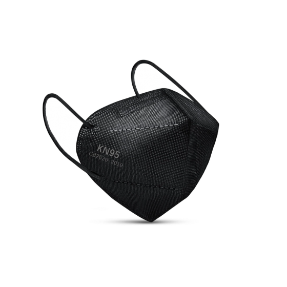 KN95 Face Masks - 50 Pack 5-Ply - Breathable Filter Disposable - Black