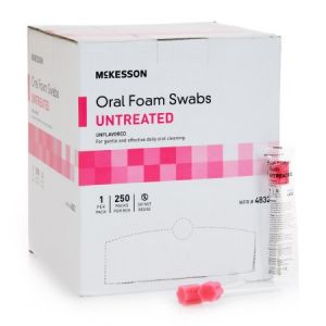 Oral Swab stick Foam Tip Dentifrice