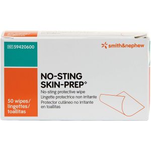 No-Sting Skin Prep Wipes 50/Box
