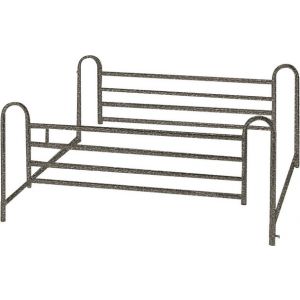 Homestyle Telescoping Full-Length Side Rail, Brown-Vein Finish