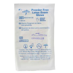 Sterile Powder-Free Latex Exam Gloves, 100/Box