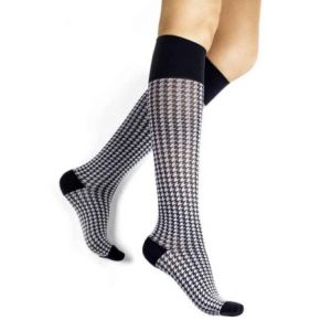 Rejuva Houndstooth Compression Socks