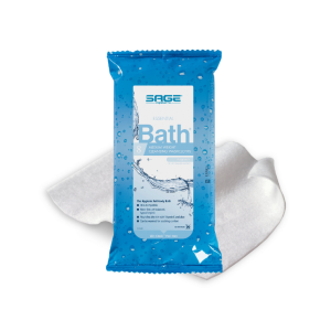 Rinse-Free - Soft Essential Bath Wipe - Medium - Scented 8 Count