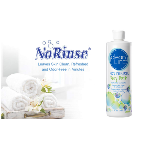 NO RINSE BODY BATH - Leaves Skin Clean, Refreshed and Odor-Free, Rinse-Free Formula
