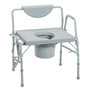 Deluxe Bariatric Drop-Arm Commode - 1000 lbs