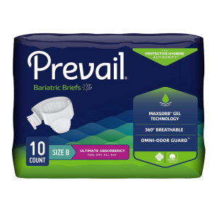 Size B - Prevail - Bariatric Ultimate Absorbency Briefs - 10/Count