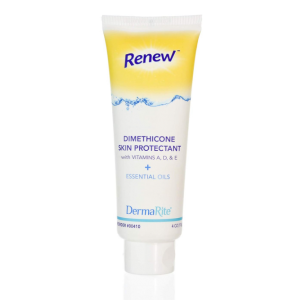 Renew Skin Protectant Cream with Dimethicone - 4 Oz - Vitamins A, D, E and Essential Oils