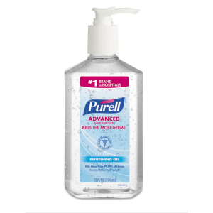 PURELL PRIME DEFENSE Advanced Hand Sanitizer, 12 fl oz Pump Bottles