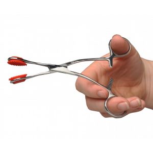 Young Tongue Seizing Forceps, 6 1/2"